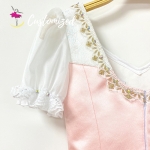 La Fille Ballet Costume Peach Color Coppelia Romantic Dress for Ballerina