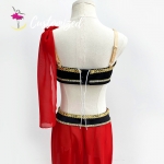 Two Pieces Red and Black La Bayadere Ballet Costumes YAGP Competition Professional Ballet Dress