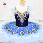 La Fille du Pharaon Professional Ballet Tutu Ombre Blue Color Tutu for Ballerina