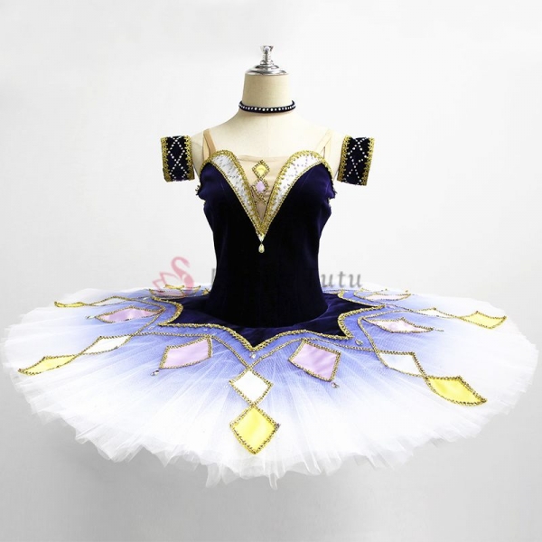 Ballet Costumes Tutu Fit: Millions Of Clowns Deep Blue (Competition-level ) #T0189