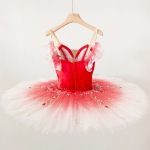 Ballet Performance Tutu Red & White Fairy Doll#T0610