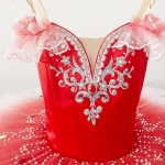 Ballet Performance Tutu Red & White Fairy Doll#T0610